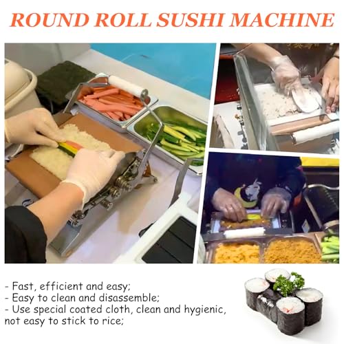 Kit de fabricación de sushi – Juego de rodillo de sushi y bazuca para una fácil creación de sushi en casa, perfecto para principiantes y profesionales