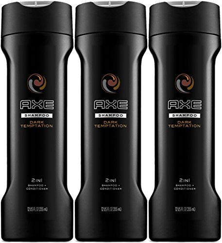 Axe Dark Temptation 2 in 1 Shampoo + Conditioner 12 Oz (Pack of 3)