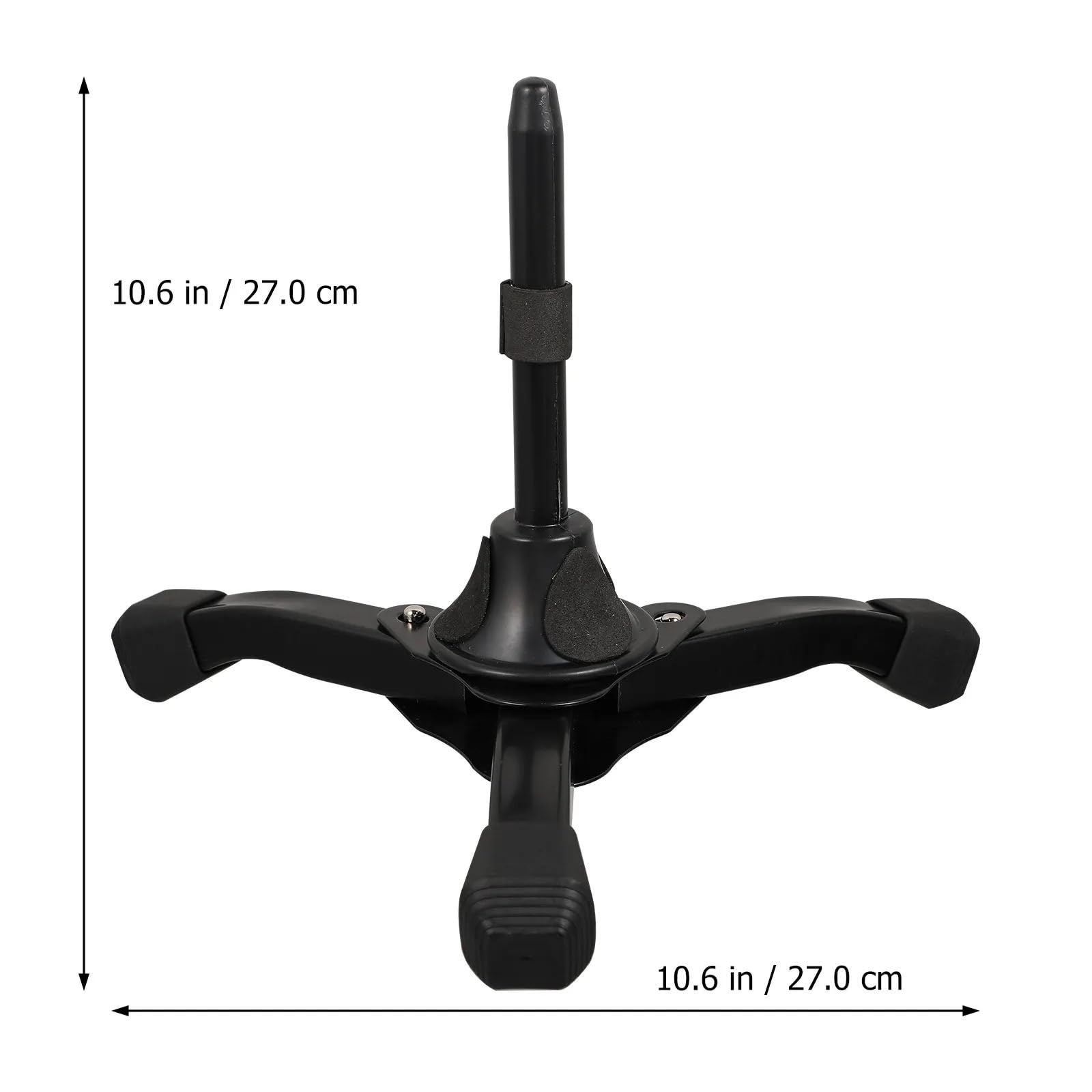 Soporte plegable for trípode negro, soporte portátil for flauta, clarinete, instrumentos musicales de viento conjunto