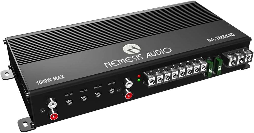 Nemesis Audio NA-1600X4D 1600 W Max Power 4-Channel Car Stereo Amplifier