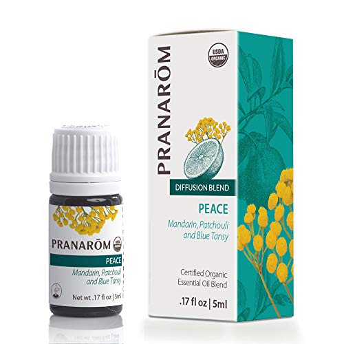 Pranarom - Peace Essential Oil Blend (5ml) - Lavender, Rosemary, Clary Sage, Pine, Cedarwood, Cardamom - 100% Pure Essential Oil for Calming & Soothing Clarity | USDA and ECOCERT Certified Organic