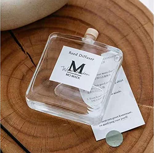 Botella de vidrio transparente 100ml para difusor aceites miniatura 3
