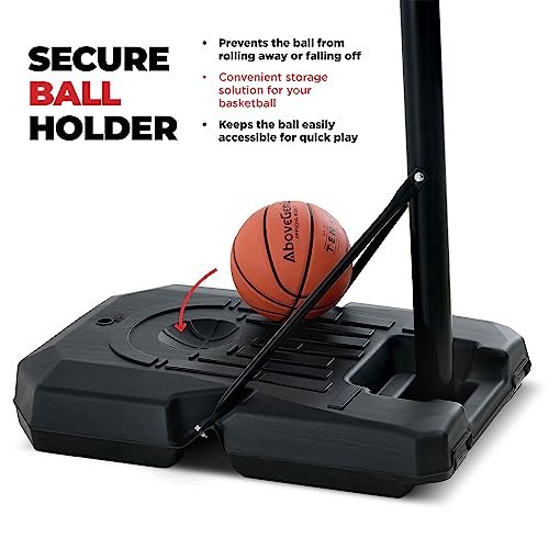 image for Play22 Portable Basketball Hoop 10 ft Adjustable - 44in Shatterproof B