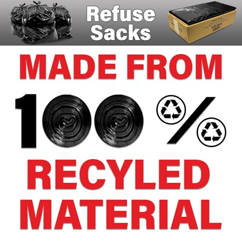 JeeJaan® 200 Large Bin Bags Heavy Duty Black Refuse Sacks for Household Garbage 80L Capacity Strong Black Bin Liners for –Rubbish Garbage Bags - (18" x 29" x 39") 7 JeeJaan® 200 Large Bin Bags Heavy Duty Black Refuse Sacks for Household Garbage 80L Capacity Strong Black Bin Liners for –Rubbish Garbage Bags - (18" x 29" x 39") - Image 7