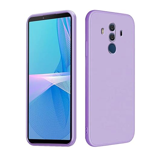 Wousunly Compatible with Huawei Mate 10 Pro Case Silicone Liquid Dark Green, Soft Smooth Touch Huawei Mate 10 Pro Phone Case Silicone Shockproof Thin Cover (Huawei Mate 10 Pro, Purple)