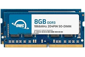 OWC 16GB (2x8GB) DDR3L 1866 PC3L-14900 CL13 2Rx8 204-pin 1.35V Non-ECC SODIMM...