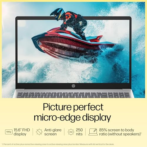Image of HP Smartchoice 15, AMD Ryzen 5 7535HS (16GB DDR5, 512GB SSD) Anti-Glare, Micro-Edge, FHD,15.6'' /39.6cm, Win11, M365 Basic(1yr)* Office24, Silver, 1.6kg, fc1039AU, FHD Camera w /Shutter, Backlit Laptop