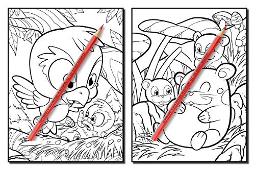 Cute Animals: An Adult Coloring Book with Fun, Easy, and Relaxing Coloring Pages for Animal Lovers (Cute Animal Coloring Books) 51CVrVmpJ0L. SL500 - Cute Animals: An Adult Coloring Book with Fun, Easy, and Relaxing Coloring Pages for Animal Lovers (Cute Animal Coloring Books)