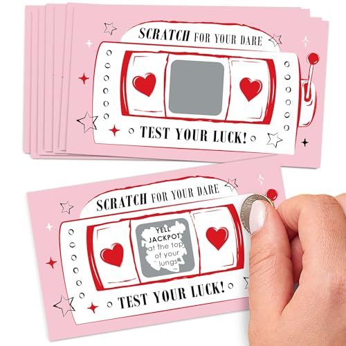 Lucky in Love - Las Vegas Bachelorette Game Scratch Off Dare Cards - 22 Ct