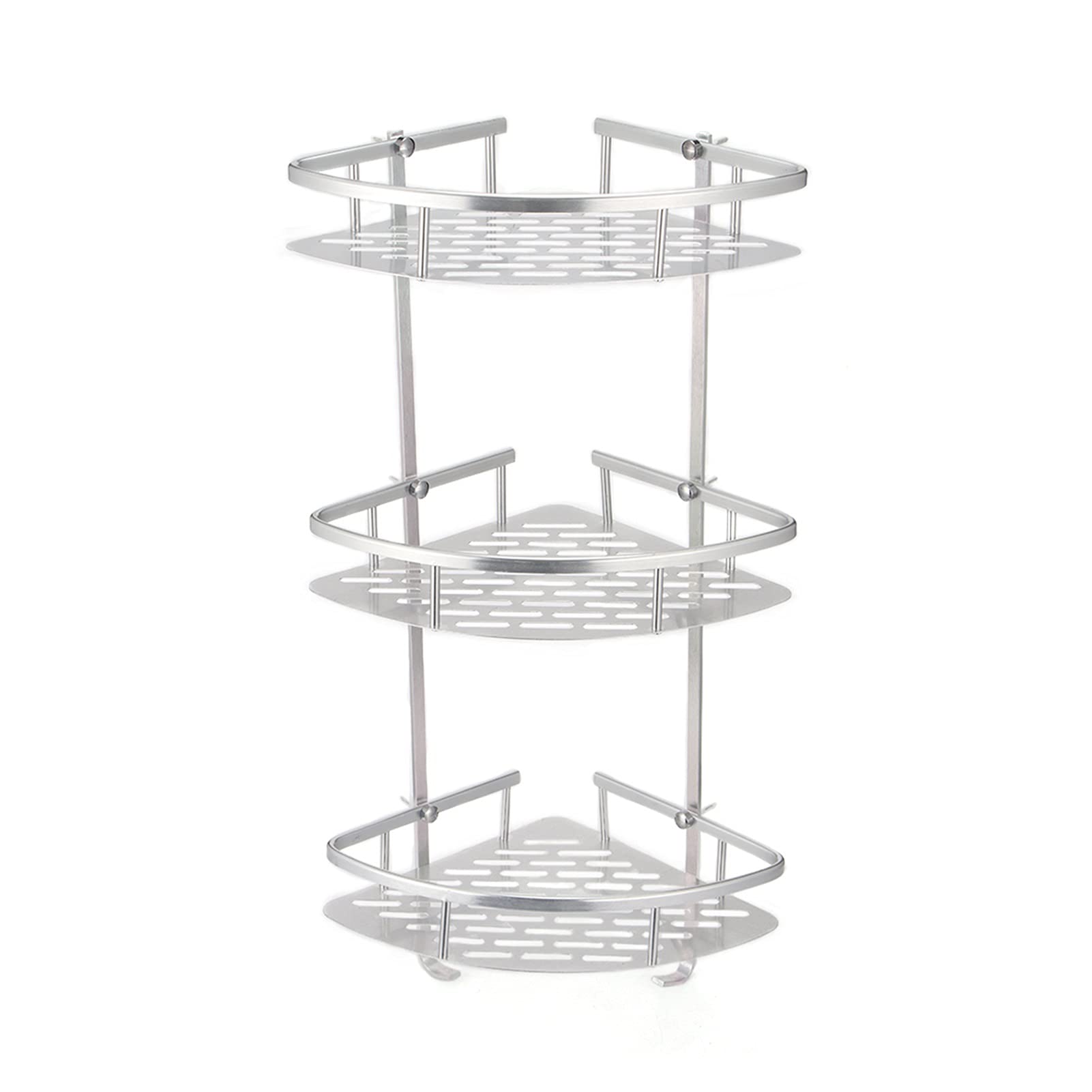 Estantes de baño de aluminio con toallero de 3 capas organizador de pared