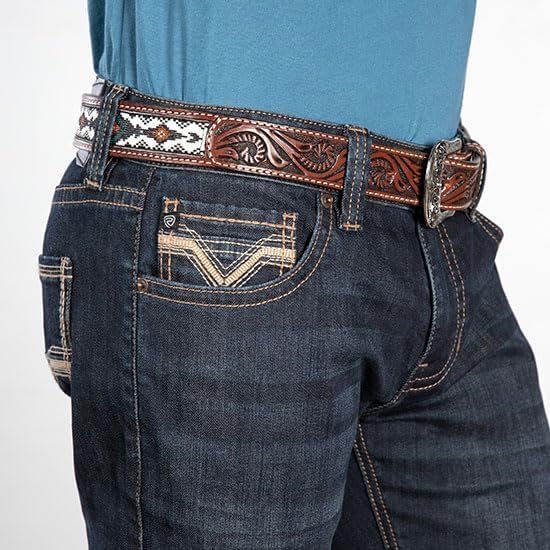 Rock & Roll Pistol Straight Flat Seam Dark Wash Jeans3