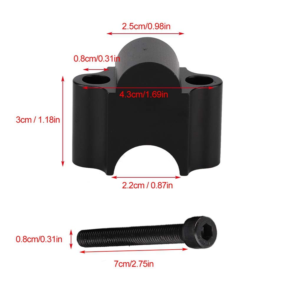 VSKTEA 25mm Pullback Stuur Risers Straight Pas Riser Clamp Fit for Harley Sportster 883 1200