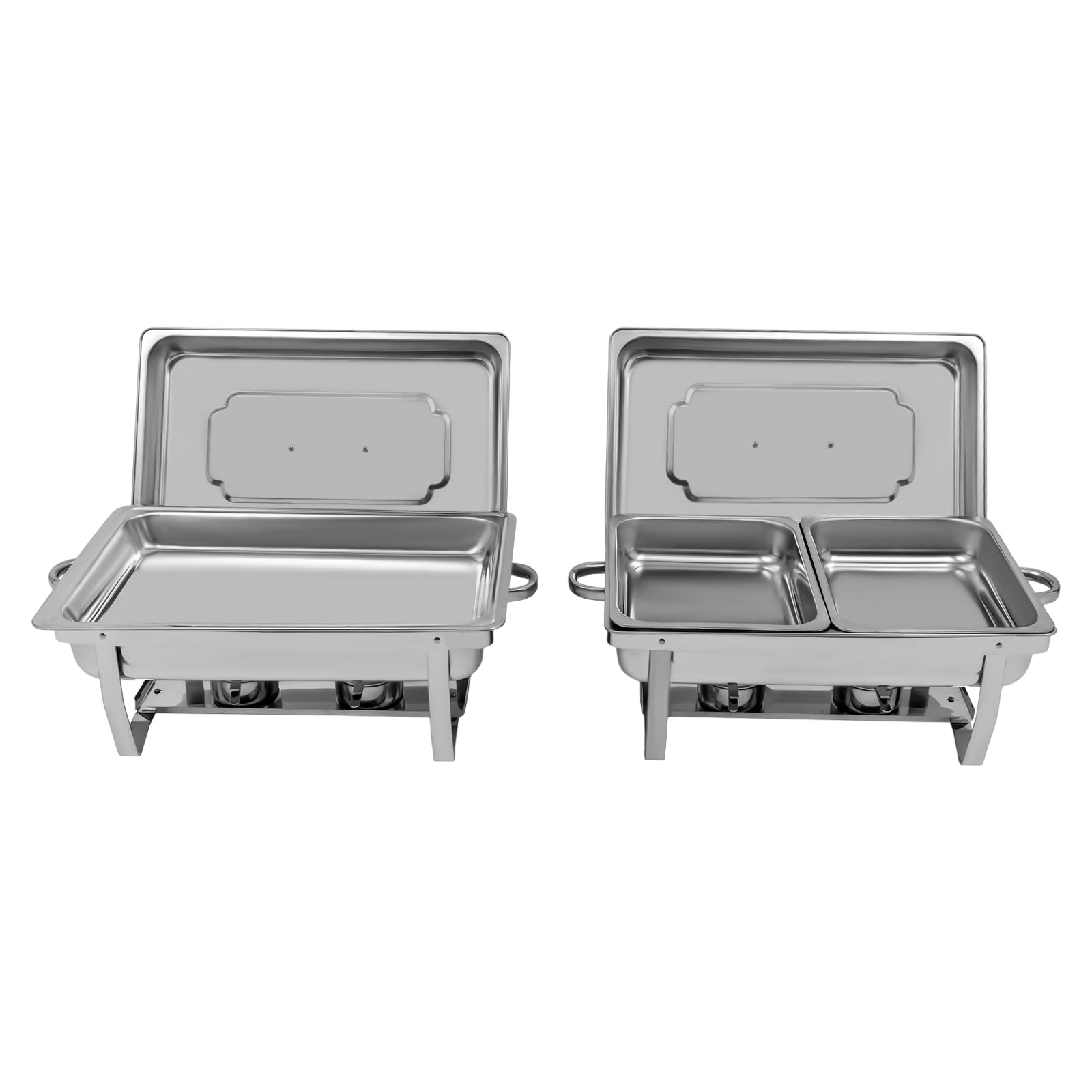 Set da 2 pezzi Chafing Dish Buffet Servers Catering Set caldo con pinza da servizio, scalda cibo per catering, buffet, feste di nozze, feste