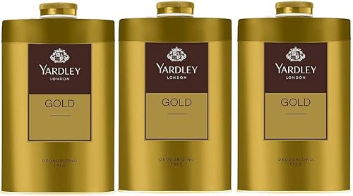 Miniatura 1 de Yardley London - Talco desodorizante en polvo dorado - 250 g - 808 oz para mujeres y hombres, paquete de 3