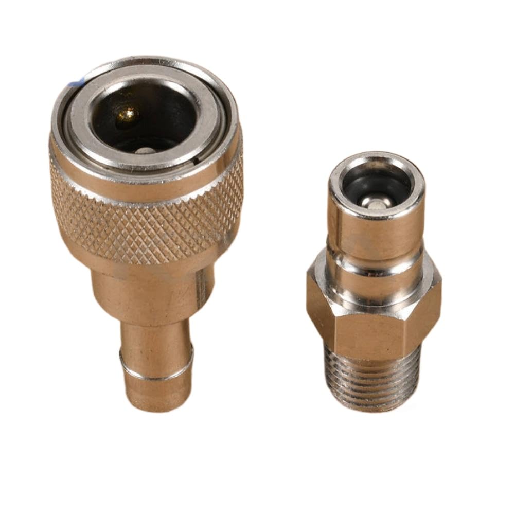Kit connettori linea carburante fuoribordo con innesto da 3/8 pollici e filettature maschio NPT da 1/4 pollici per l'uso sul lato serbatoio su motori dal 1991 in poi