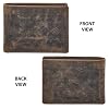 Real Leather Mens Bifold Wallet RFID Blocking Slim Minimalist Front Pocket - Thin & Stylish with ID Window in Gift Box (Crazy Horse, Moss) #3