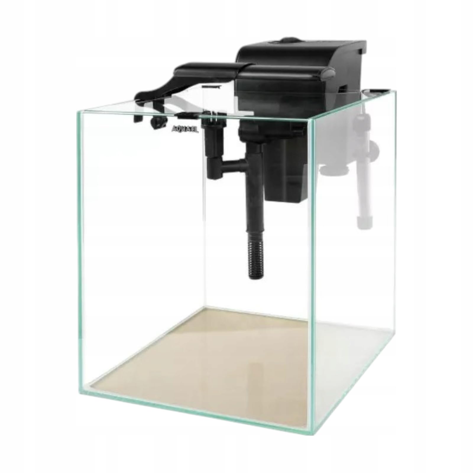 Aquael Fish & Shrimp Set Duo 35 2.0 Akwarium 49L Czarne – LED Plant & Night, Filtr Kaskadowy, Grzałka 50W, 35x35x40cm