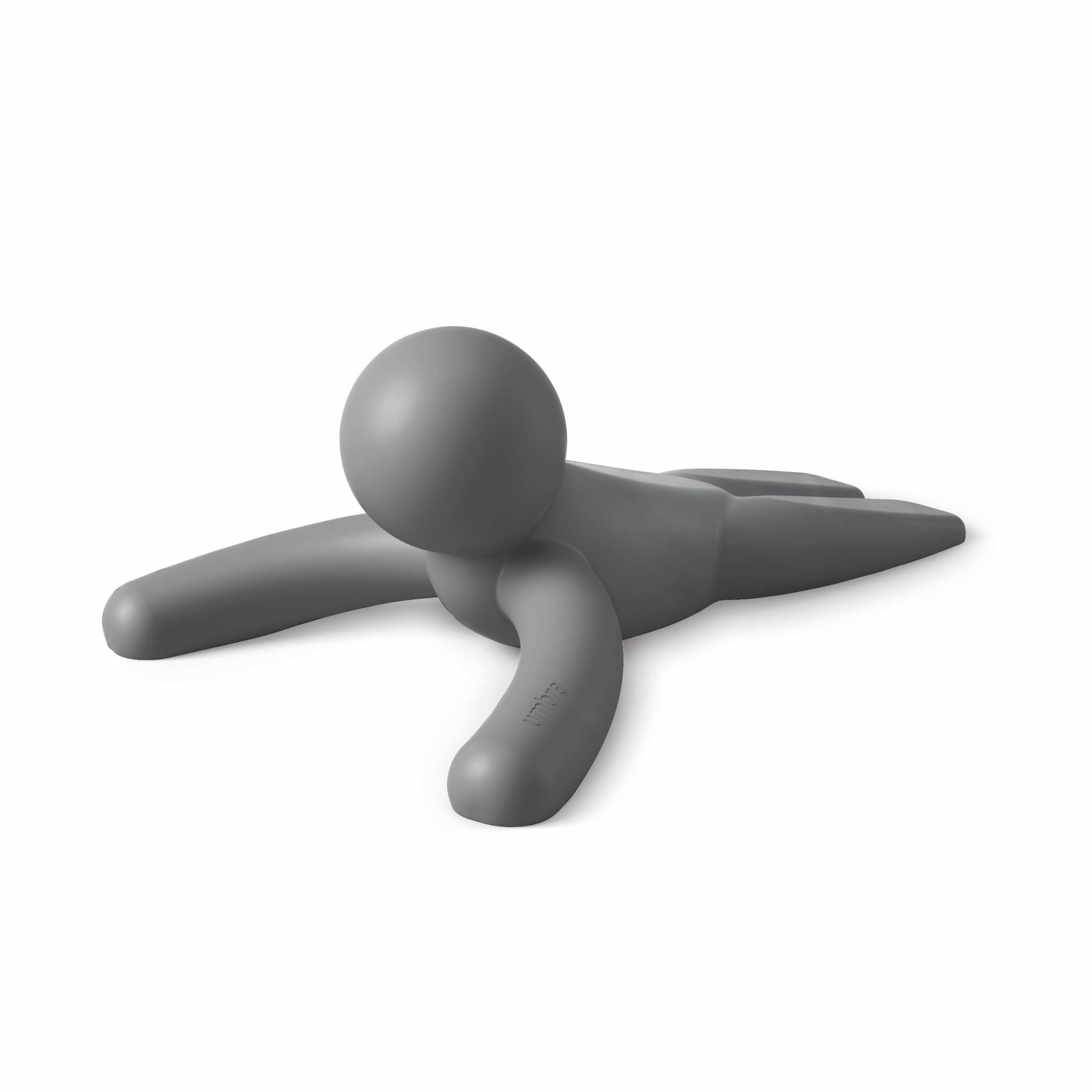 Umbra Buddy Door Stop, Door Stopper for Bottom of Door, 1-Pack, Dark Grey