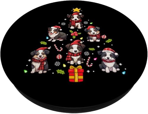 Miniatura 2 de Border Collie - Adorno de árbol de Navidad para perro, PopSockets, PopGrip estándar