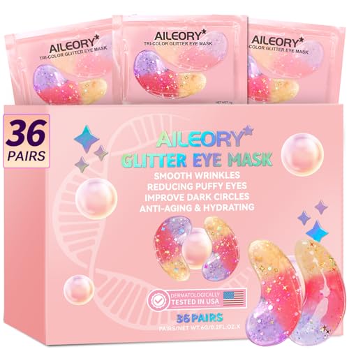 AILEORY Under Eye Patches Tri-Color Glitter