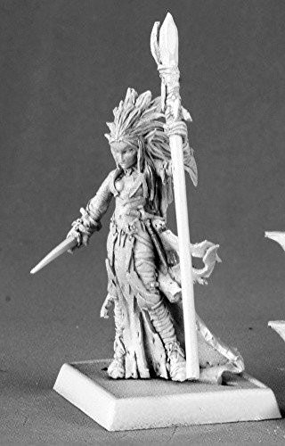 Figurine en métal Dark Elf Sorceress Liela Mordollwen Reaper Warlord