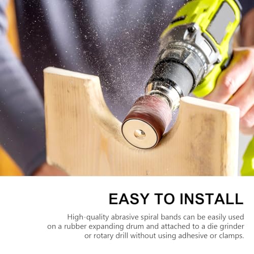 Fundas de lijadora de husillo para restaurar muebles y modelado de madera P40 5