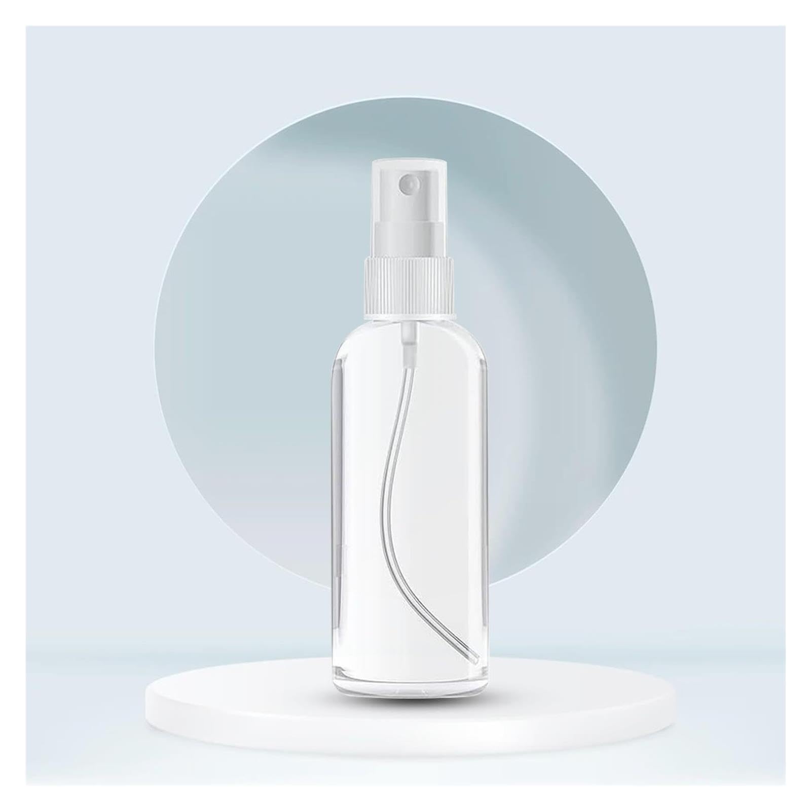 Confezione da 50/100 flaconi spray vuoti da 30 ml, trasparenti, in plastica PET, ricaricabili, per cosmetici da viaggio (100 pezzi - 60 ml)