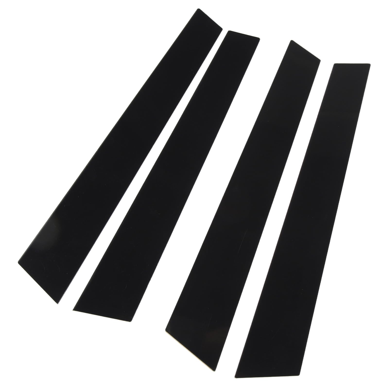 Door Window Pillars Gloss Black Exterior Trim Lightweight Paste Installation Durable B-Pillar Cover for Panamera 970 2009 to 2016