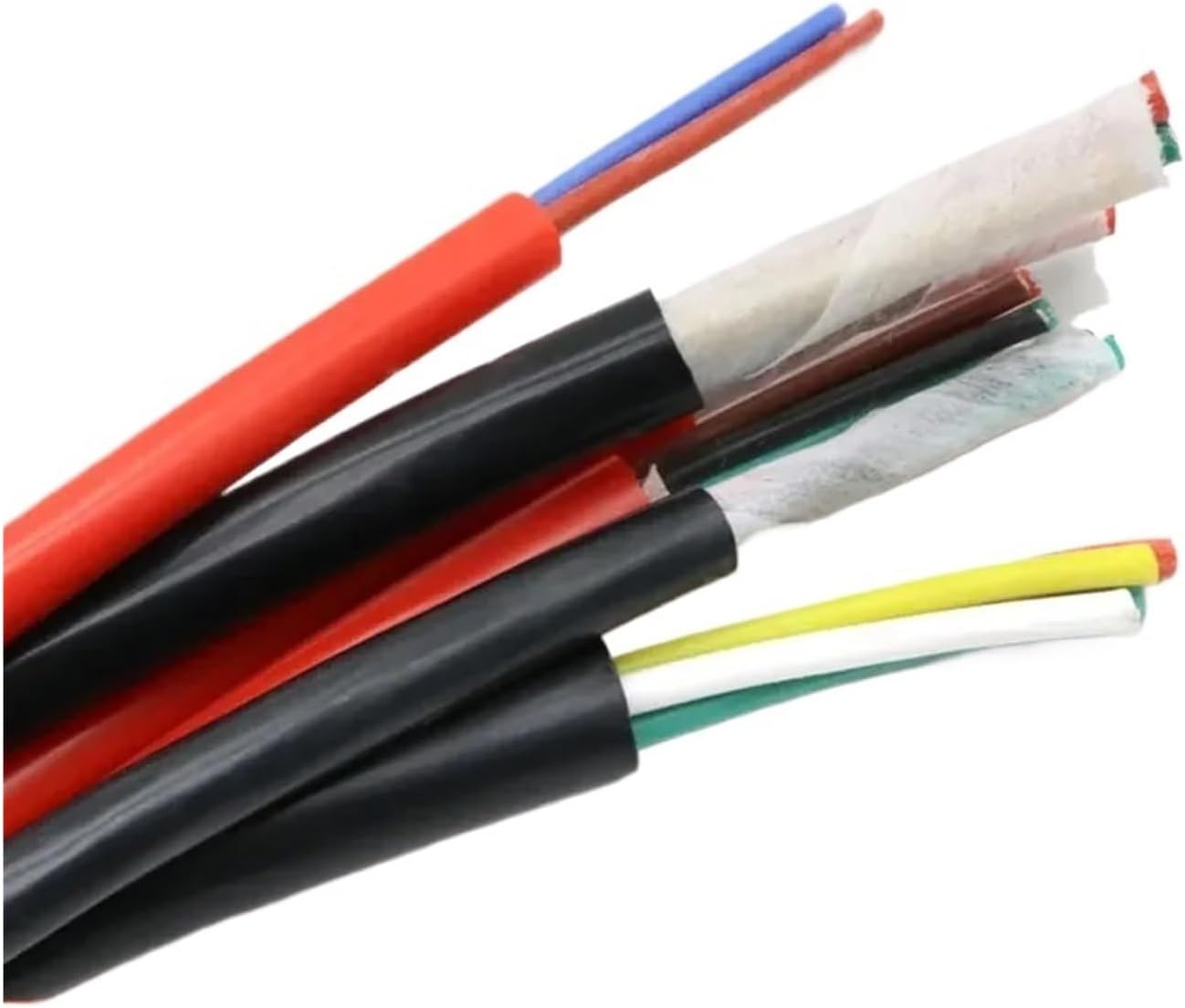 1/5M Sq 0.3 0.5 0.75 1 1.5 2 4mm Ultra Soft Silicone Rubber Cable 2 3 4 6 Cores Insulated Flexible Copper High Temperature Wire(Black,Sq 0.75mm x 5m,2 Cores)