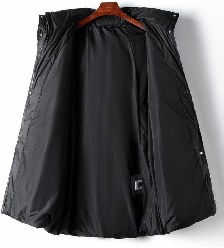 Women's Winter Casual Thickened Black Down Jacket Hooded Loose Women's Warm Jacket