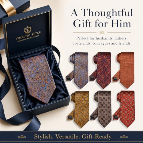 Image of WeiShang Neckties for Men, Classic Formal Tie