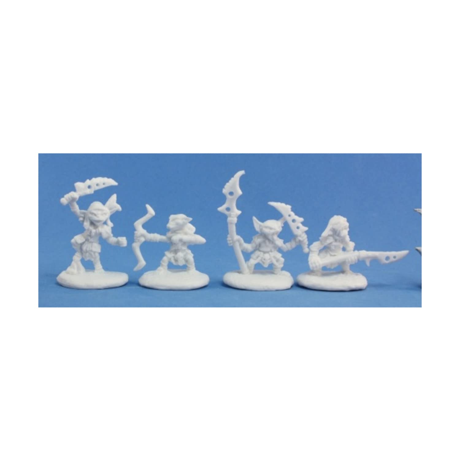 Reaper 89003: Goblin Warriors (4) Pathfinder Bones Plastic Miniature