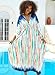 Yanziliu Kaftan Dresses Plus Size V-Neck Women's Swimwear Cover Ups Tie Dye Batwing Sleeves Mumu Caftan Dress