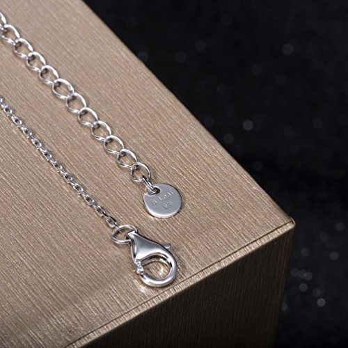 S.leaf Sterling Silver Simple Square/Star Pendant Necklace Dainty Gold Necklaces For Women (Silver-Tone) #TOP4