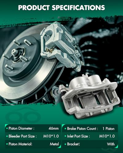 Image of SCITOO Front Driver Side Disc Brake Caliper 19B2639 Compatible For Nissan For Frontier 2003-2004,For Nissan For Xterra 2000-2004,With Bracket 1PC