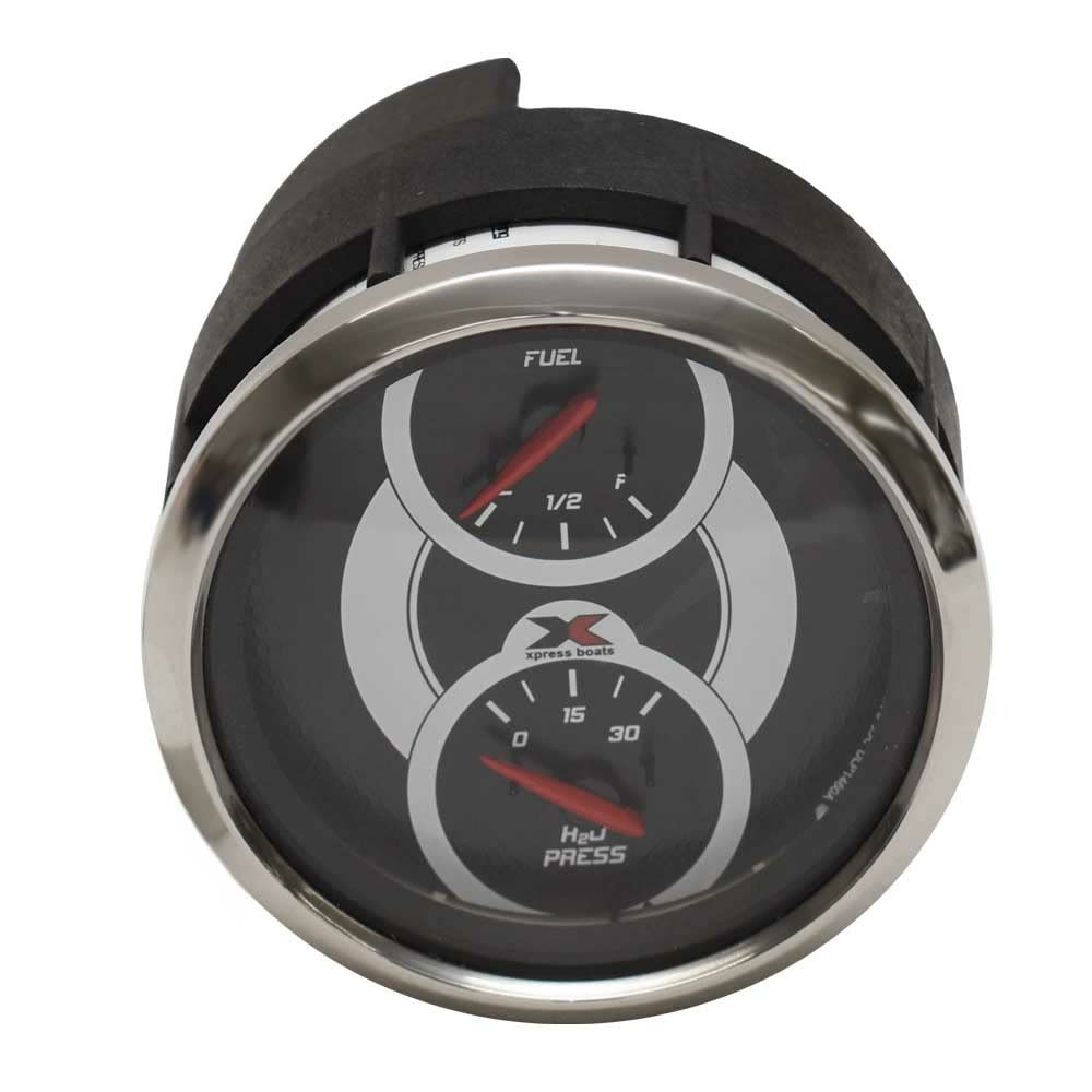 Xpress Boat Multifunction Gauge GF0416A | Faria Fuel/30 PSI 3 1/4 Inch
