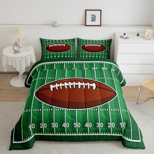 Image of Feelyou Kids American Football Comforter Set Queen Size for Boys