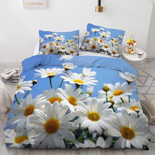 Housse de couette 160x200 fleurs pour une chambre parentale printanière