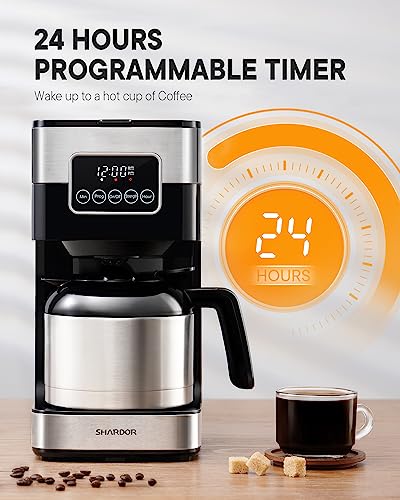 Shardor Coffee Maker Programmable With Thermal Carafe thumb #1