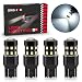 BRISHINE 4-Pack 1000 Lumens Super Bright 7440 7443 7441 7444 W21W LED Bulbs 6000K Xenon White 24-SMD LED Chipsets with Projector for Backup Reverse Lights, Parking Lights, Daytime Running Lights