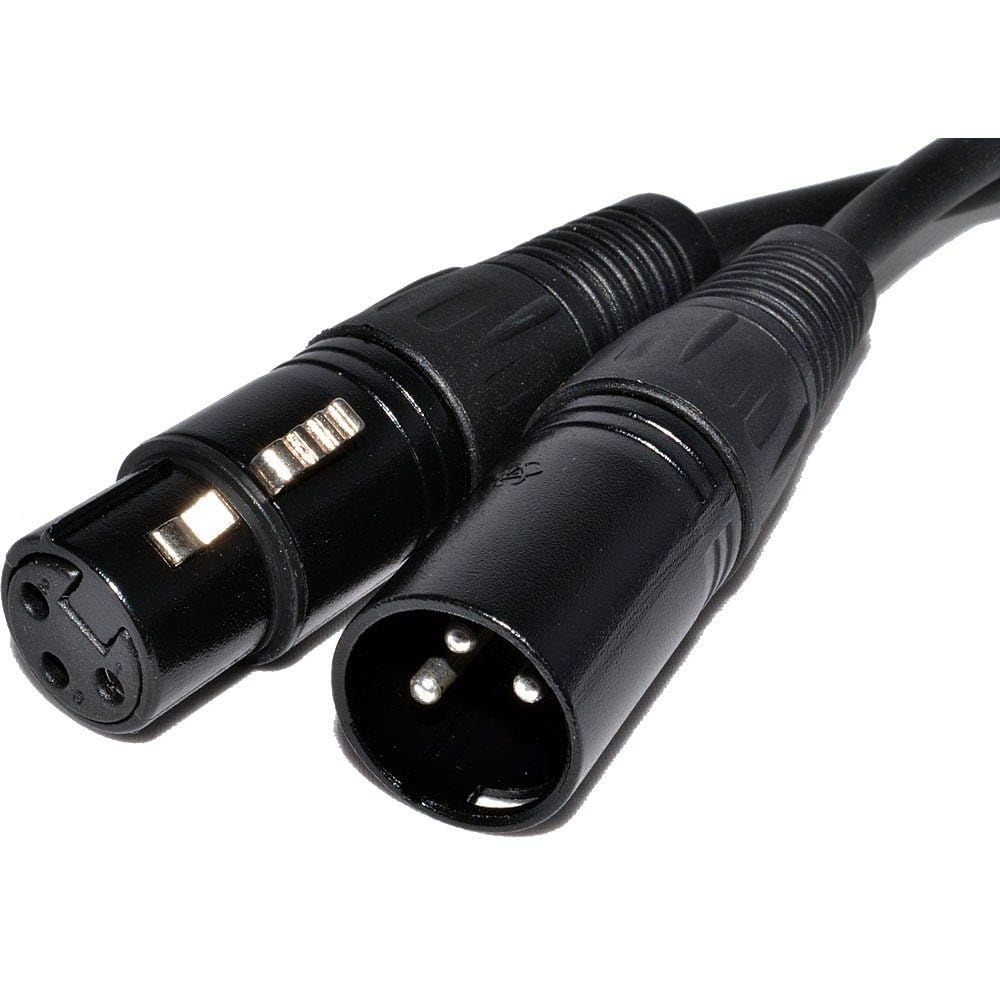 kenable Pulse XLR Mikrofon Männlich Zum Weiblich Audio Kabel Schwarz 40 m [40 Meter/40m]