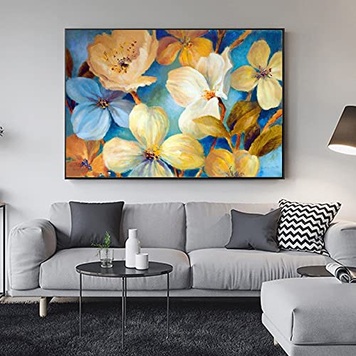 Kit peinture diamant 5D fleurs mosaïque 50x100cm carré rond strass