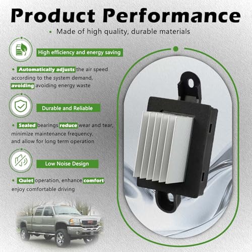 Image of Auto Temp Control Module HVAC Blower Motor Resistor Compatible with Chevrolet 2004-2012 Malibu - For Pontiac 2005-2010 G6-2007-2009 Aura Replaces 10381264 1580868 20773421 22688134 JA1571