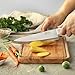 JINLIFA 8 inch Chef Knife, Stainless Steel Kitchen Knife with Protective Knife Sheath, Ultra Sharp Slicing Knife with Ergonomic Handle, German Stainless Steel, Dishwasher Safe (White Color)