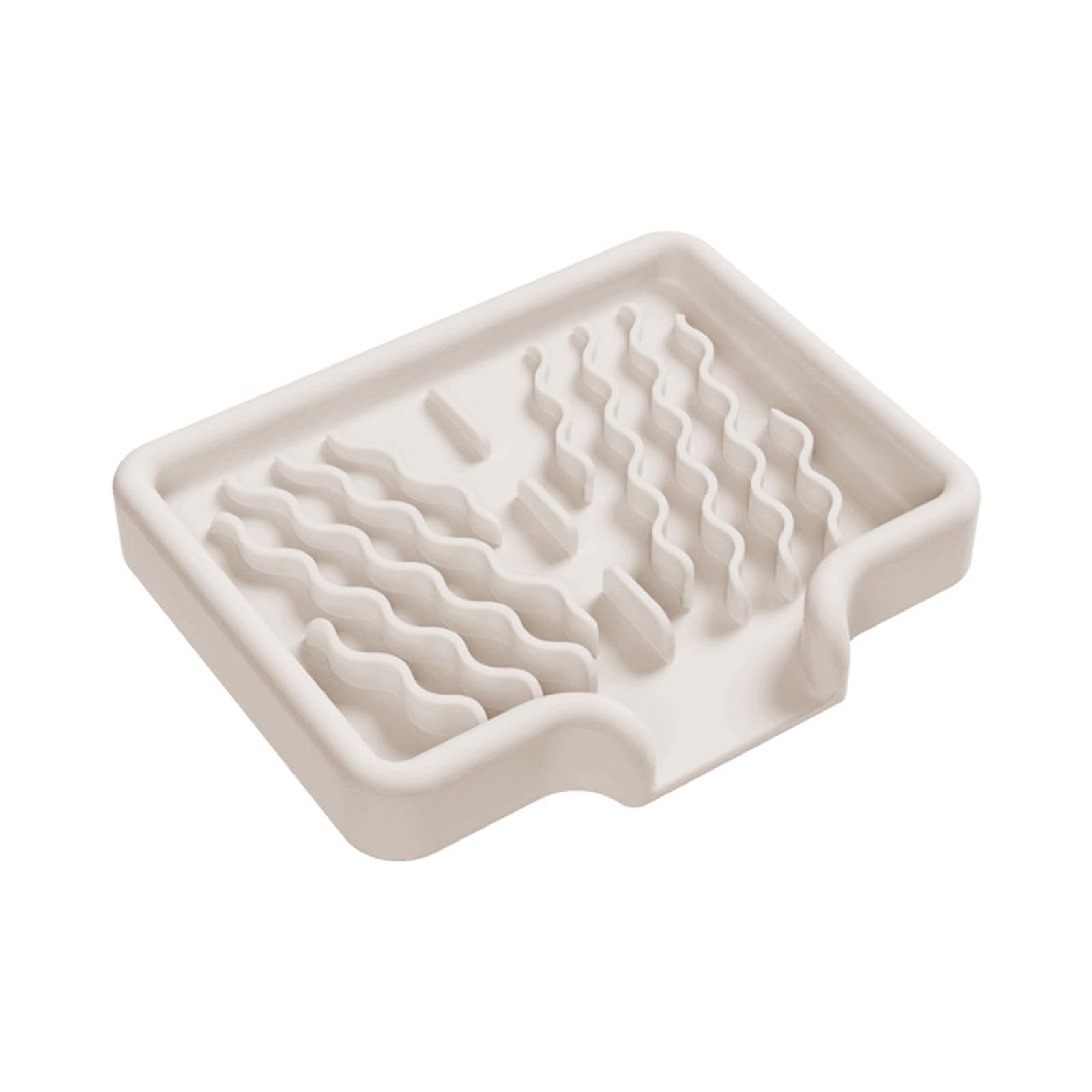 TFAOYS Simple Soap Tray Holder for Bathroom and Kitchen Sink Case Innovative Draining Simple Tray