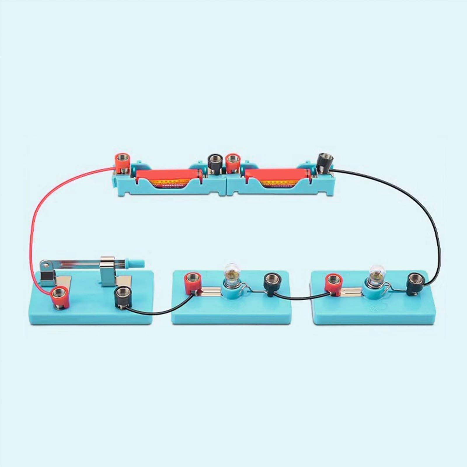 Caja completa de experimentos de electricidad de física, juego de experimentos de electromagnetismo para proyectos de electricidad en el aula