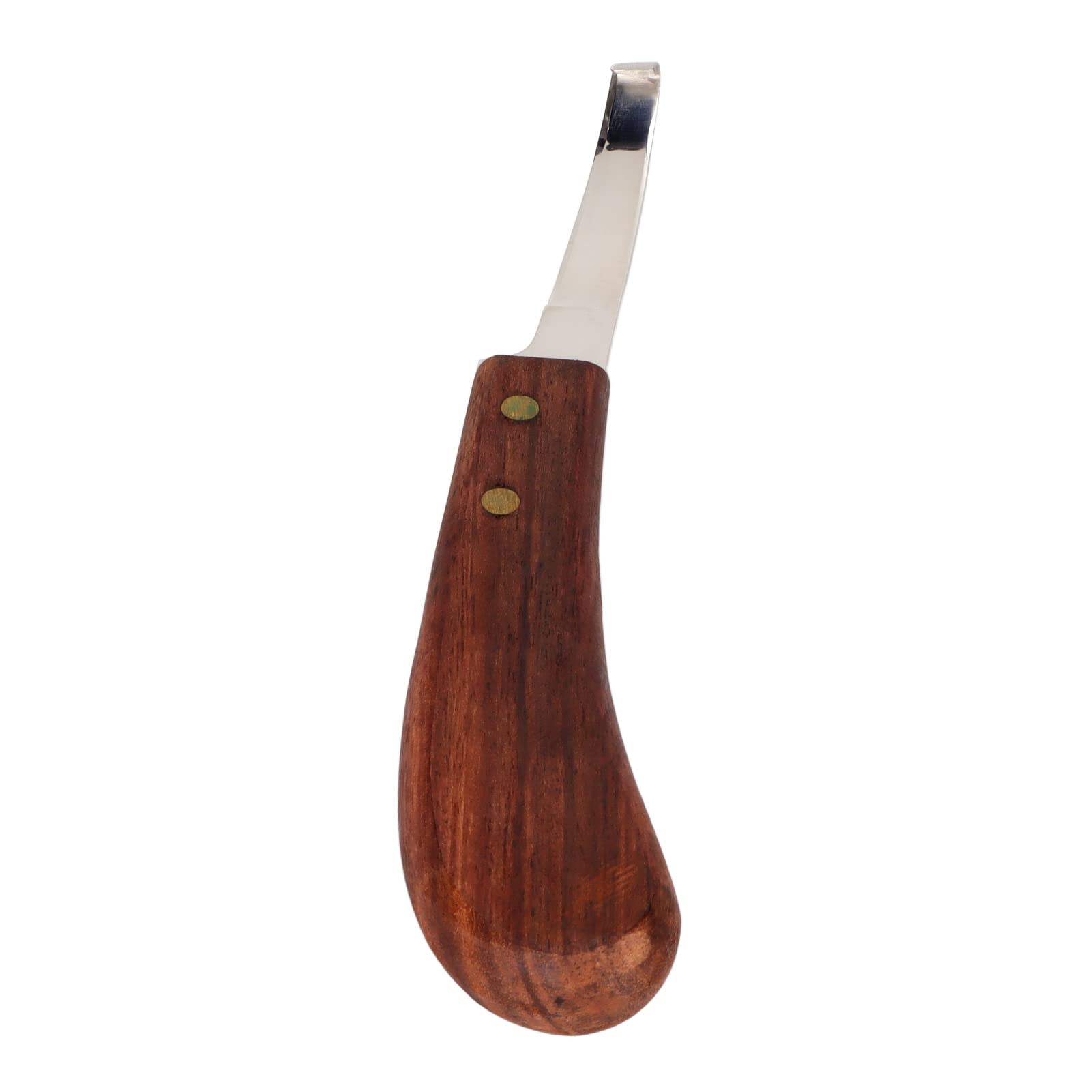 Jiawu Hufmesser, Stahlhufmesser mit Holzgriff, Hufpflegewerkzeug für Bauernhof, Garten, Outdoor, Tierhaltung, Links- oder Rechtshänder, Hufschneider für Pferde(Rechts)