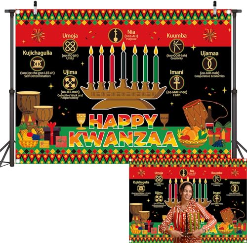 Happy Kwanzaa Backdrop African Kwanzaa Party Photography Background African Heritage