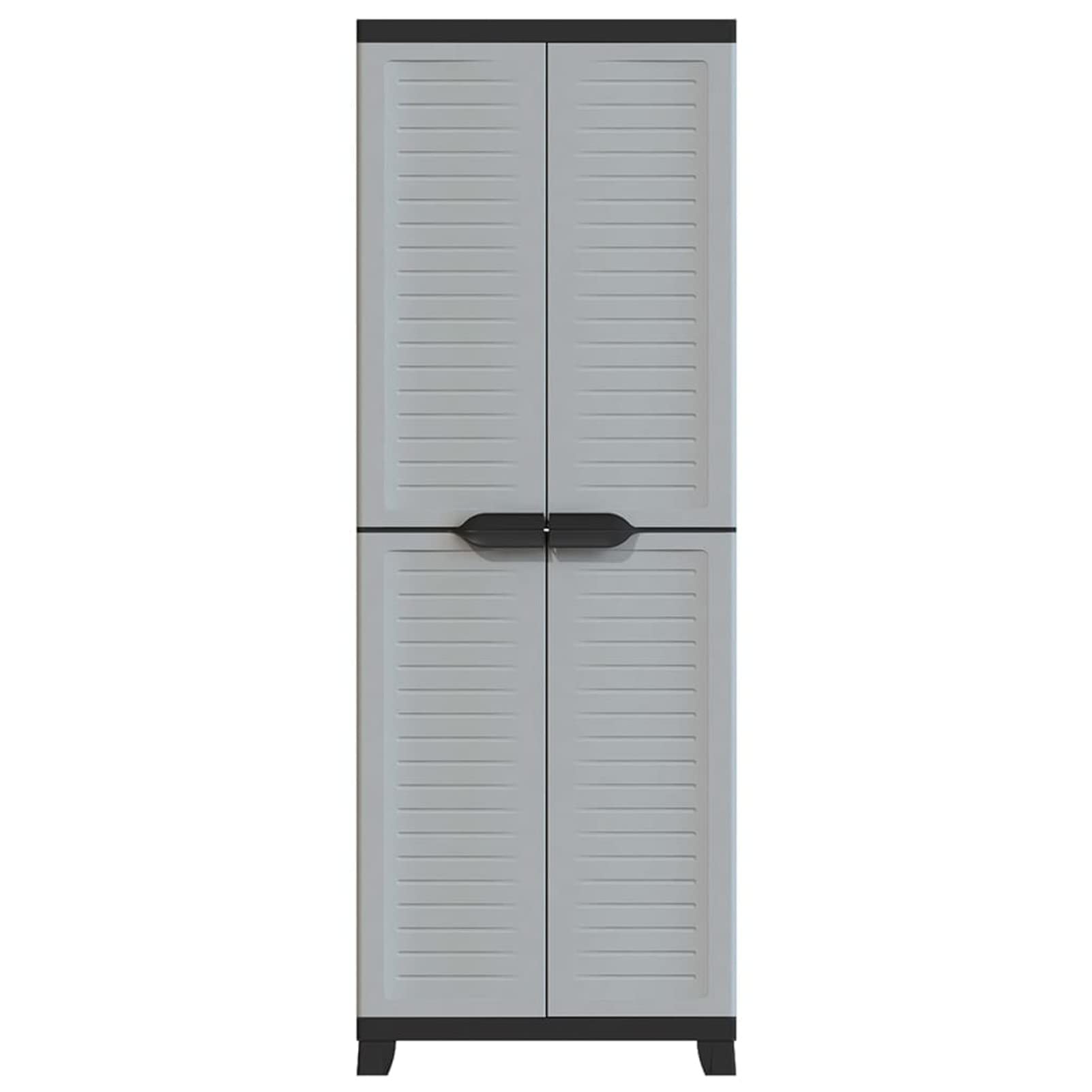 Leepesx Armario de plástico, Armario Jardin Exterior, Armario Escobero Exterior, Armario Terraza, 65x45x181 cm
