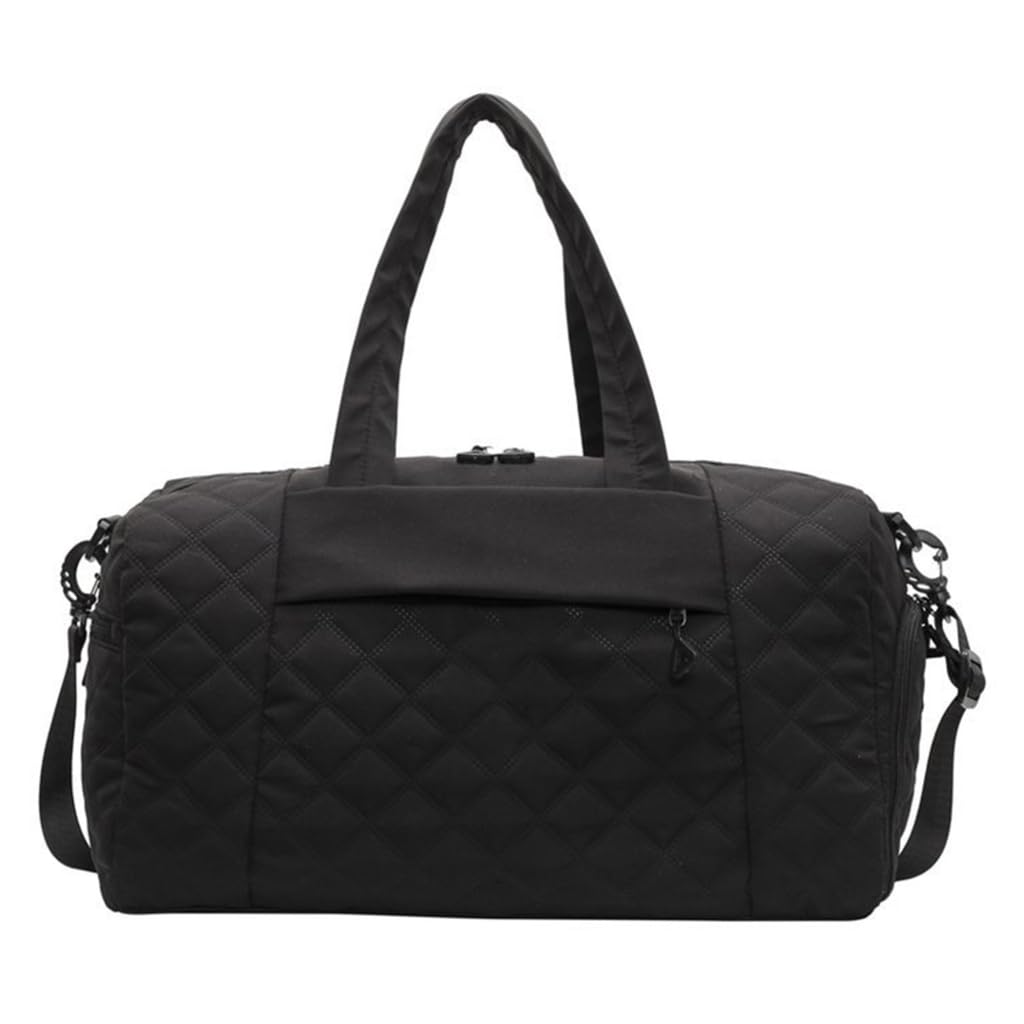 Podróżna torba sportowa torba sportowa torba na siłownię torba treningowa stylowa torba na siłownię torba fitness, Czarny, 25x43cm, Nowoczesny
